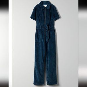 Aritzia denim forum the Jerry zip front corduroy jumpsuit Small
